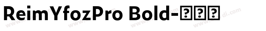 ReimYfozPro Bold字体转换